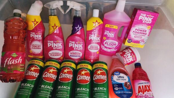ASMR | All My Pink Products+ Pink Citric Acid Sponge Rinse