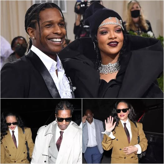 Rihanna And A$Ap Rocky Twin In Matching Menswear To Celebrate Her 37Th Birthday After His Court Victory!
